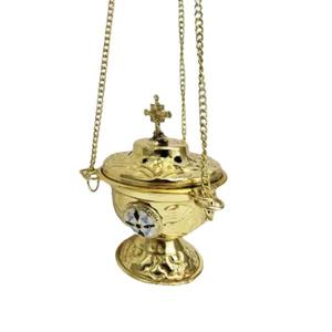 Quemador de Incienso de Latón Puro con Acabado Antiguo de Alta Calidad, Lobaan Daan Bakhoor Dhoop, Sándalo 100% Natural, Terapéutico, Indio - Product Image 2