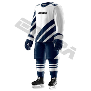 Meilleure vente 2024 pas cher en gros maillot de hockey sur glace vierge à capuche concevez votre propre uniforme de hockey sur glace - Product Image 4