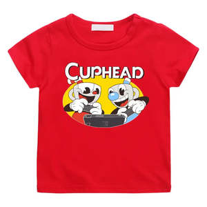 T-shirt de jeu Cuphead pour enfants, matière jersey 100% coton - Product Image 6