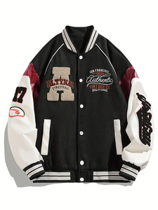 Nueva mejor calidad hecha a medida para adultos y jóvenes de béisbol Letterman Versity chaqueta Color Fleece Versity chaqueta para hombres - Product Image 2