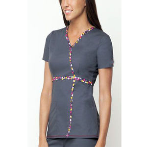 Las enfermeras separadas de algodón y poliéster usan ropa azul bata de laboratorio uniforme de enfermera trajes de fregado de alta calidad a precio barato - Product Image 3