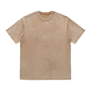 เสื้อผ้าลำลองแขนสั้นของผู้ชายผ้าฝ้าย100% ปรับแต่งได้สำหรับการสร้างแบรนด์การพิมพ์การเย็บปักถักร้อยการถ่ายเทความร้อนสำหรับร้านค้าปลีก - Product Image 3