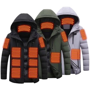 Blouson de moto chauffant d'hiver pour course automobile, imperméable, coupe-vent, à capuche, manches longues, thermique, 3 réglages - Product Image 6