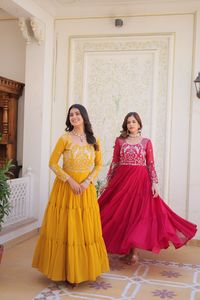 2024 cuello redondo sólido Patchwork pesado 3mm secuencia bordado mujer Casual trabajo hasta el suelo vestido tejido largo elegante vestido de novia - Product Image 5