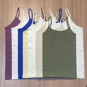 Vente chaude de base sangle Logo personnalisé impression été débardeurs hauts pour femmes Cami % c3 % b3n Cami haut ensemble femme débardeur femme décontracté - Product Image 3