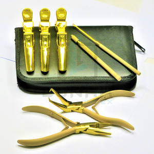 ชุดเครื่องมือต่อผมพร้อมอุปกรณ์เสริมหลายอย่างในพลาสมา Tan Gold การติดฉลากแบรนด์และเครื่องมือเพิ่มประสิทธิภาพ - Product Image 2