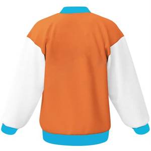 \ Varsity Jacket Zip Up Letterman Jacket Vêtements d'extérieur Printemps Automne Vêtements Rose vif - Product Image 6