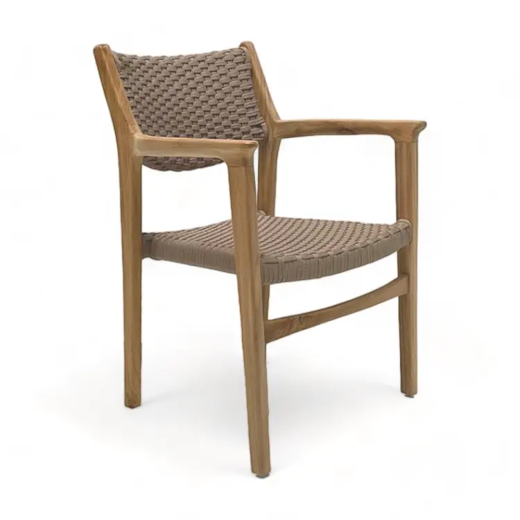 Metà del secolo strascico in legno di Teak sedia da pranzo in legno di metà secolo moderna Teak sedia da giardino mobili da giardino impilabili sedie da esterno