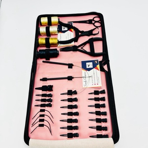 Kit d'outils professionnels pour extensions de cheveux en micro-liens en acier inoxydable Somofy Enterprises avec logo personnalisé, pinces, clips et fil pour usage en salon - Product Image 2