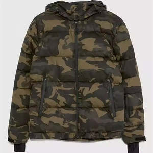 2025 OEM personalizado de camuflaje táctico acolchado burbuja abajo chaqueta acolchada con bucles de pulgar chaqueta de invierno para Unisex - Product Image 1