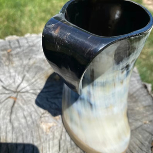 Cuerno para beber barato hecho a mano | Cuerno para beber de cerveza medieval vikingo natural 100% - Product Image 1