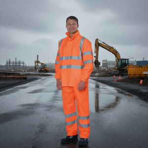Pantalon de pluie haute visibilité orange taille L PREVENT Raincoats - Product Image 3