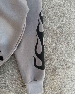 Sweat à capuche pour homme - 100% coton - Veste à capuche brodée 3D - Imperméable - Respirant - Haute qualité - Confortable - Durable - Pour un usage décontracté - Product Image 3