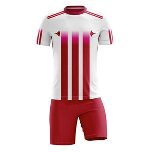 Service OEM Meilleurs vêtements de football unisexes à couleur dégradée Maillots de football français sublimés Ensembles d'uniformes en polyester Taille et logo personnalisés - Product Image 4