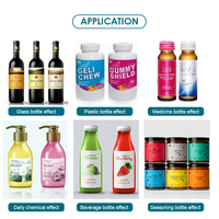 Etiquetadora de Botellas Semiautomática de Escritorio para Botellas Redondas de Vidrio y Plástico, para Botellas de Jugo, Vino y Perfume