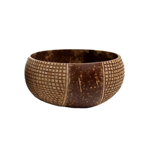Tazón de Coco Natural Tallado a Mano, Precio Económico, Tazón de Cocina Sostenible para Smoothies y Acai, Juego de Regalo de Vietnam - Product Image 1