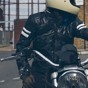Chaqueta de Motociclismo de Invierno de Primera Calidad, Protección Completa, Transpirable, Ligera, Cuero Genuino, Más Vendida - Product Image 6
