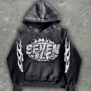 Ensemble de survêtements hiver à capuche unis, effet délavé soleil et délavé à l'acide, personnalisable, pour hommes et femmes, comprenant un sweat à capuche et un pantalon de jogging assorti, best-seller - Product Image 6