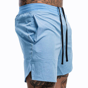 Pantalones cortos deportivos informales de verano 2025, la mejor tendencia, patrón sólido, ropa para correr, servicio OEM de alta calidad, teñido liso, venta al por mayor - Product Image 3