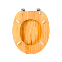 Abattant de toilette en bois massif, abattant de toilette en bois de pin populaire