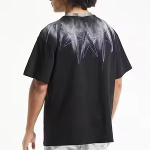 Camisetas con estampado de alta calidad para hombre, nueva camiseta personalizada para hombre, ropa de calle de alta calidad en blanco, 100% algodón, ajuste holgado, Crew Fitness - Product Image 3