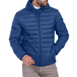 Chaqueta de Invierno Acolchada Personalizada al por Mayor para Hombre, Cuello Alto, Ropa Casual de Alta Calidad, Abrigos Acolchados para Hombre - Product Image 2