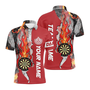เสื้อโปโล MDJ-0028สำหรับผู้ชายเสื้อโปโลลายพิมพ์โพลีเอสเตอร์พิมพ์ลายพิมพ์ซับลิเมตของ2025ออกแบบได้ตามที่ต้องการ - Product Image 2