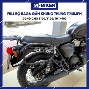 Kit Completo de Portaequipajes con Alforjas para Motocicleta Triumph T100/T120/TWIN (Modelos 2017 y Posteriores) - Product Image 3