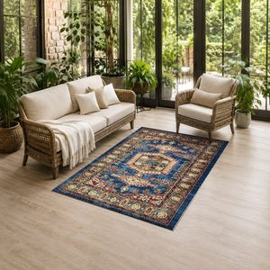 Tapis de salon en chenille antidérapant, imprimé numériquement, lavable en machine, design minimaliste or terre cuite, vente en gros RUGS DEPOT LXDP-0166 - Product Image 6