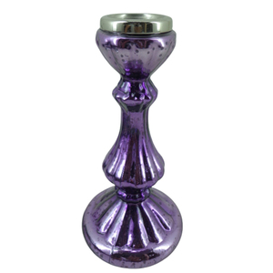 เชิงเทียนอลูมิเนียมสีม่วงสำหรับตกแต่งบ้านเชิงเทียนตกแต่งเทศกาล - Product Image 1