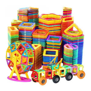 Children's Building <b>Blocks</b> Toy Magnetic Jouets Magntiques for Kids EN71 Certified <b>Plastic</b> Material - Product Image 1