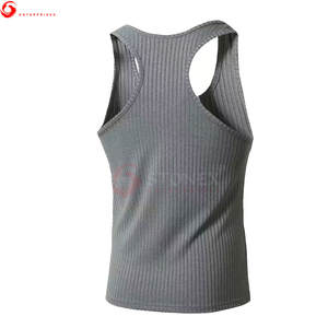 Dernier modèle de débardeur sans manches oversize respirant pour hommes Service OEM Polyester/coton de haute qualité à bas prix - Product Image 2