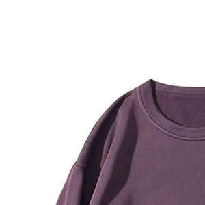 Sudadera Larga Personalizada para Mujer, Talla Grande, Cuello Redondo, Transpirable, Resistente al Viento, Poliéster/Algodón, Diseño Frontal Bordado con Cristales, Otoño - Product Image 4