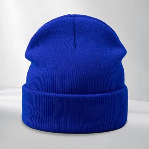Nuevo gorro de punto de color caramelo, gorro de lana versátil Simple de invierno para hombres y mujeres, gorro cálido para exteriores, adecuado para uso diario - Product Image 6
