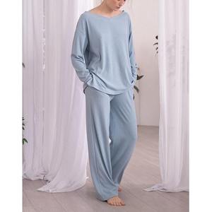 Nouveau T-shirt à manches courtes à col rond de couleur unie pour femmes, haut et pantalon, costume deux pièces, mode pour femmes du fournisseur BD - Product Image 6