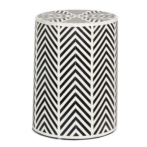 Table d'appoint de luxe inspirée de l'art du marqueterie osseuse avec finition artisanale décorative, parfaite pour les maisons modernes et les espaces de vie élégants - Product Image 2