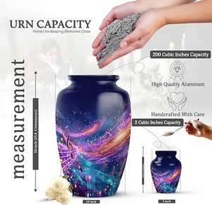 Urnas Musicales para Cenizas Humanas, Urnas Funerarias Mini Doradas con Notas Musicales para Hombre y Mujer, Galaxia Musical - Product Image 2