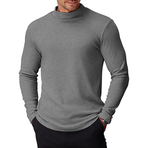 Camisas Casuales de Manga Corta con Cuello Redondo para Hombre, 100% Algodón, Secado Rápido, Tejido Ligero de Punto, Venta al por Mayor - Product Image 5