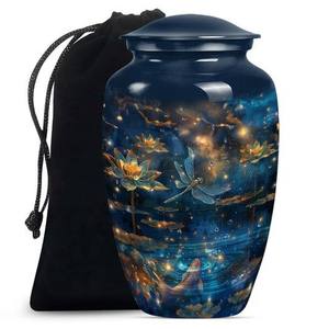 Urna Funeraria de Aluminio para Adultos con Diseño de Tortuga, Acabado Blanco, Tapa de Rosca para Cenizas Humanas, Venta al por Mayor - Product Image 4