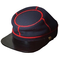Gorra de artillería Union estilo Civil War, diseñada como una reproducción para coleccionistas o recreadores históricos.