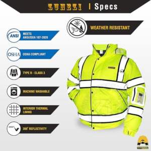 Chaleco de Seguridad Reflectante Amarillo de Alta Calidad con Logotipo Personalizado, Alta Visibilidad, ANSI Clase 1, EN ISO 20471 Clase 2, LED Intermitente, Forro Polar de Algodón, el Mejor - Product Image 3