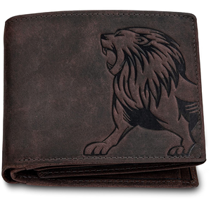 2023 Wholesale <b>Cheap</b> Price High Quality Leather <b>Wallet</b> Customizable Designed Genuine Leather <b>Wallet</b> - Product Image 1
