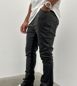 กางเกงยีนส์ขาบานสำหรับผู้ชายกางเกงผ้าฝ้ายวินเทจเอวต่ำแบบกำหนดเอง - Product Image 3