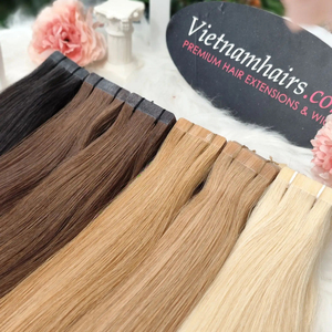 Hecho en Vietnam-Mejor calidad de la cinta de pelo al por mayor precio superior del pelo virgen de la cutícula extensiones de cabello Remy en muchos colores para la exportación - Product Image 1