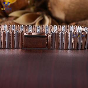 Bracelet diamant en or rose 18 carats Style classique 0.73 CT rond taille brillante CVD/HPHT IGI certifié pour cadeau de fête de fiançailles - Product Image 2