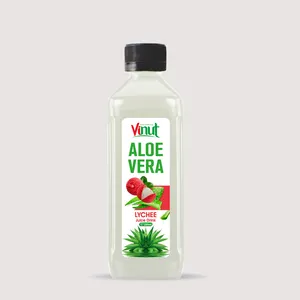 200ml VINUT Hot Selling Aloe Vera Drink with Lychee (From Real Ingredient) Made in Vietnam Factory (OEM, ODM)