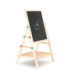 ROBINCOOL Tableau magnétique en bois 2-en-1 pour enfants, jouets de dessin faciles à utiliser avec chevalet résistant et accessoires - Product Image 3