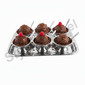 Bol en acier inoxydable pour crème glacée, pudding, soupe, riz, collations, ensemble de bols en acier inoxydable - Product Image 1