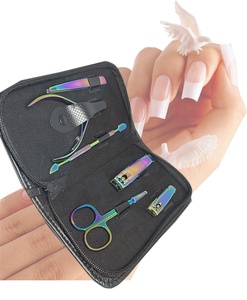 Ensemble de manucure de luxe de vente chaude poussoir de pince à cuticules en acier inoxydable personnalisé avec étiquette et emballage de luxe - Product Image 2