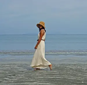 Vestido de verano 2023 largo de algodón sin mangas, informal - Product Image 2